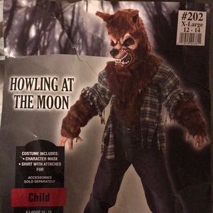 Kids Boys Howling At the Moon Halloween Costume, x-large 12-14